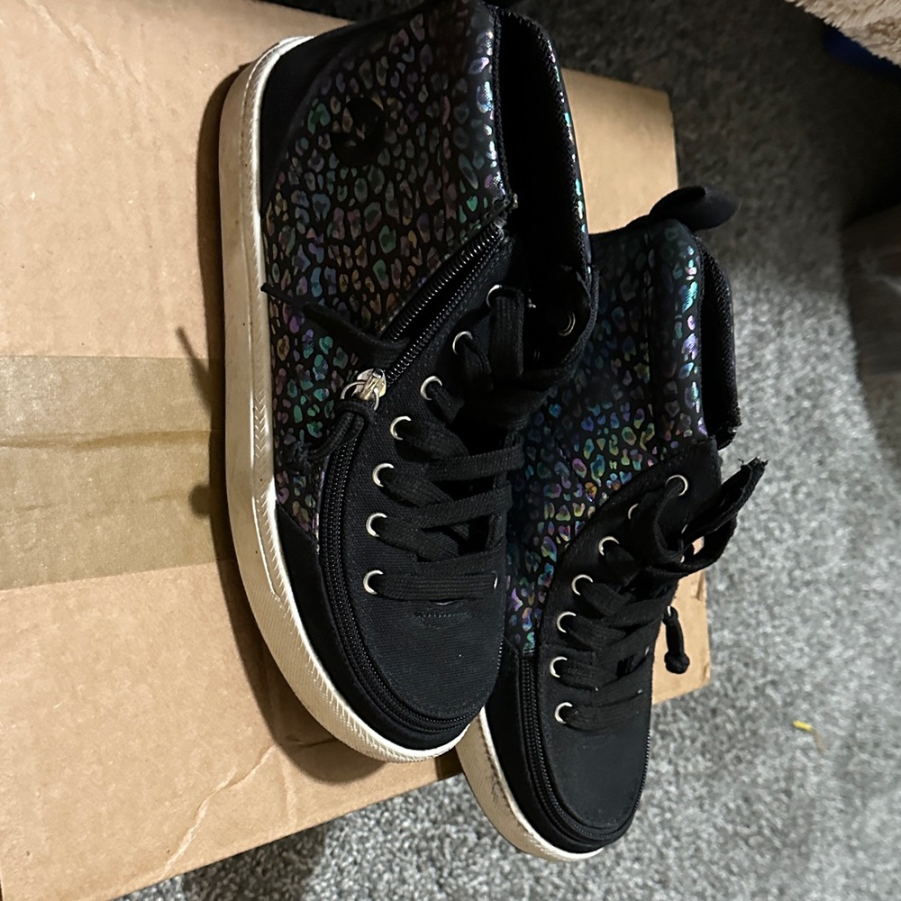 Colorful Kids High-Top Sneakers